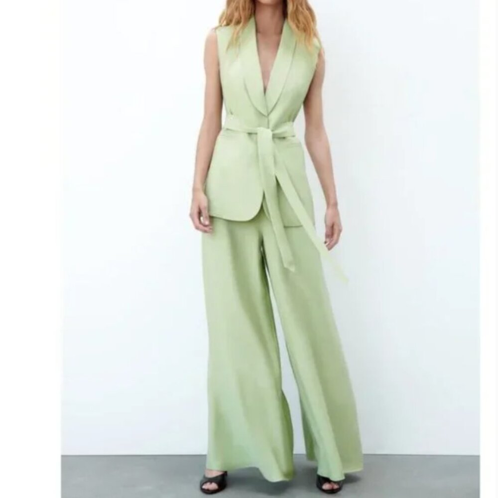 Zara high waisted wide leg pants